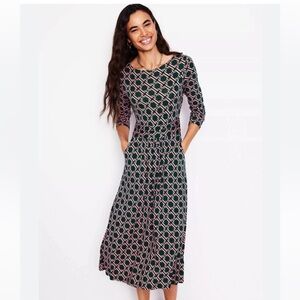 Boden Amelie Long Sleeve MIDI Dress